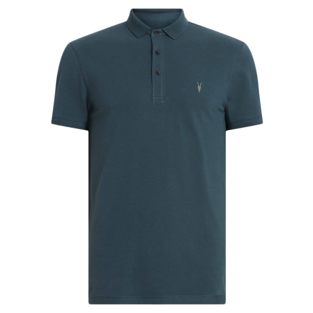 AllSaints Reform Polo Shirt - Marine Blue